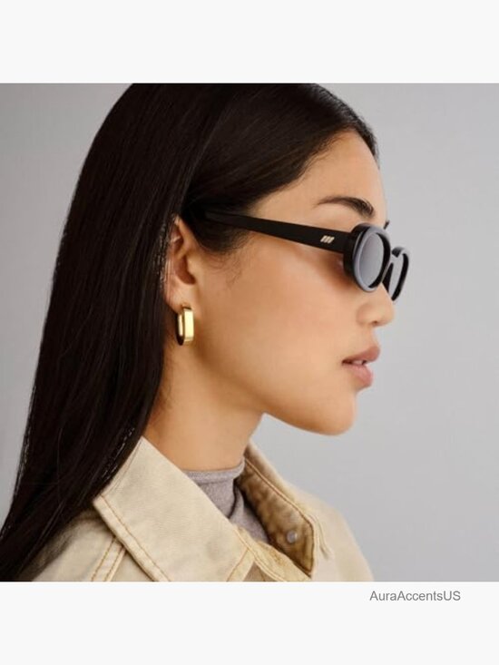 Le Specs Outta Love Sunglasses - Oval Frame, Micro 90s Style, Unisex, main image 7